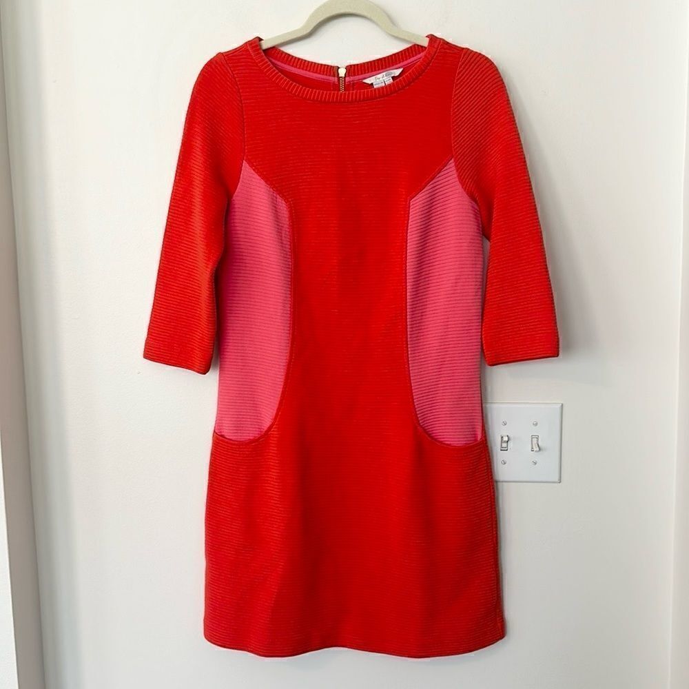 Boden Ribbed 2 Tone Crewneck  Dress 4